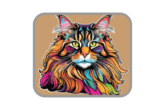 Download Maine Coon Cat AI Generated Vector - Cat Collection