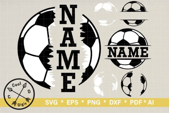 Download Soccer Ball Name SVG Clipart for Cricut - For cricut Collection