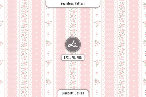 Download Delicate Pink Floral Seamless Pattern - Cat Collection
