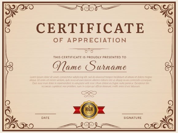 Download Certificate Template. Decorative Borders - Cat Collection